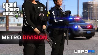 Metro Division Stops a Car Bomb  GTA 5 LSPDFR AIVoiceovers NO COMMENTARY 040 [upl. by Fitzhugh911]