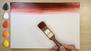 Relaxing Sunset Easy to Paint Acrylic Painting for Beginners [upl. by Pippy183]