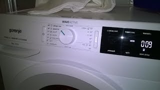 New Gorenje WEI823 8kg inverter washing machine spin cycle 1000 [upl. by Prussian138]