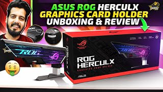 ASUS ROG Herculx Graphics Card Holder Unboxing amp Review  Daddu Charger Gaming Store [upl. by Cibis]