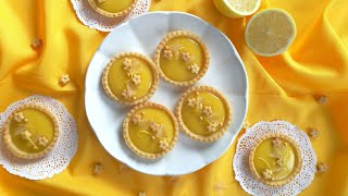 Recette facile Tartelettes au citron  Lemon Tart [upl. by Atinuj]