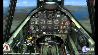 A2A Simulations AccuSim Spitfire quotPropellersquot [upl. by Anitsirk]