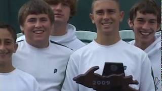 MHSAAMoments 2009 Lower Peninsula Boys Tennis Finals [upl. by Acnoib48]