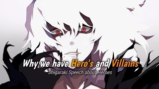 Shigaraki Speech About Heroes l Boku No Hero Academia [upl. by Davidoff465]