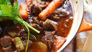 【cc】Beef bourguignon  Simple and delicious you can make restaurantlevel French dishes at home [upl. by Zonda]