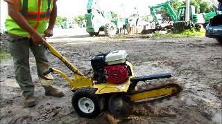 For Sale 2011 Ground Hog T4 Walk Behind Trencher T4 18quot Honda GX160 bidadoocom [upl. by Candyce]