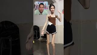 dancing skull woman shorts comedy funny skull [upl. by Eniruam]