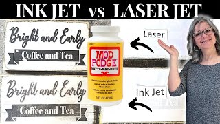 Best Printer for Mod Podge Transfers  Inkjet vs Laser [upl. by Nedaj433]