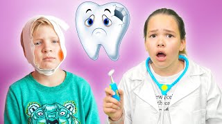 Amelia Avelina and Akim visit the dentist story [upl. by Willumsen]