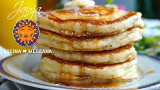 HOT CAKES🥞 DE AVENA Y MANZANA Sin Harina  VickyRecetaFacil [upl. by Naleek320]