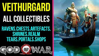 God of War  Veithurgard All Collectible Locations  100 [upl. by Taylor]