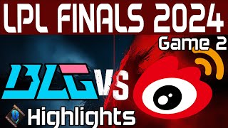 BLG vs WBG Highlights Game 2  LPL Summer Finals 2024  Bilibili Gaming vs Weibo Gaming by Onivia [upl. by Asiluy]