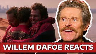 Willem Dafoe Reacts To SpiderMan No Way Home [upl. by Aihsot196]