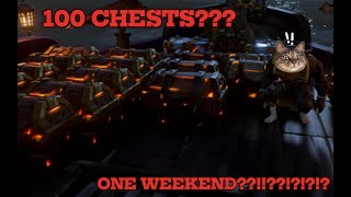 CAN I SELL 100 CHESTS IN TWO DAYS  Sea of Thieves [upl. by Anrehs]