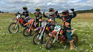 Our boys second time on main track ever Weedon mx KTM SX 50 amp 65 GoPro [upl. by Lesnah]