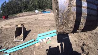 Digging Ditches Excavator operator and pipelayer point of view [upl. by Ole292]