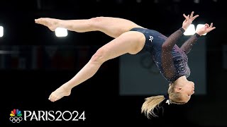 Jade Carey displays calm composure during podium training  Paris Olympics  NBC Sports [upl. by Denver496]