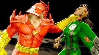 Mortal Kombat 9  All Fatalities amp XRays on Green Lantern Sheeva Costume Mod 4K Gameplay Mods [upl. by Htilil]