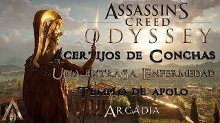 Assassin´s Creed Odyssey  Acertijos Ostraka  Una Extraña Enfermedad ArcadiaTemplo de Apolo [upl. by Lenor797]