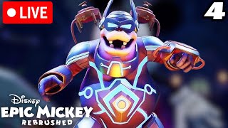 Disneys Epic Mickey Rebrushed Walkthrough EP 4 Tomorrow City and Petetronic Boss Battle [upl. by Litta]