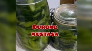 HOW TO MAKE BURONG MUSTASAPICKLED MUSTARDJennys Recipes TV [upl. by Dahs]