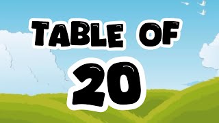 Learn Multiplication table of 20  Table of 20 ​⁠​⁠​⁠​⁠ 20 ka table​⁠​⁠​⁠ ​⁠Easybusykids [upl. by Odele]