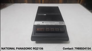 NATIONAL PANASONIC RQ2106 TAPE RECORDER [upl. by Chaiken830]