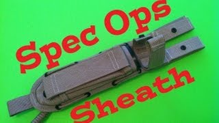 Spec Ops Knife Sheath Review [upl. by Harday529]