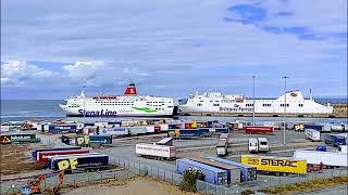 MV Stena Europe amp MV Connemara at Rosslare 22nd August 2022 [upl. by Suaeddaht]