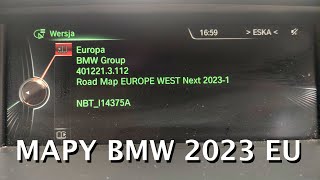 BMW Mapy 2023 NEXT WEST EUROPE  Konwersja auta z USA [upl. by Naget]