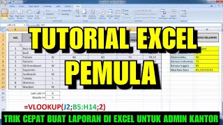 TUTORIAL EXCEL PEMULA LENGKAP [upl. by Sumner]