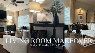 LIVING ROOM MAKEOVER  DECORATE WITH ME  EASY DIY HOME DECOR [upl. by Iramat31]