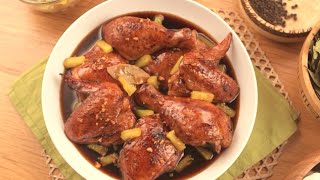 Chicken Adobo with Pineapples and Pine Sago [upl. by Rein]