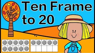 Thanksgiving Ten Frame to Twenty Subitizing Math Brain Break [upl. by Hsirahc]