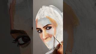 Kriti Sanon  Acrylic Portrait artshorts artvideos [upl. by Johann717]