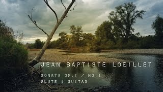 Jean Baptiste Loeillet de Gant  Sonata Op1  No1 flute and guitar [upl. by Anigue]