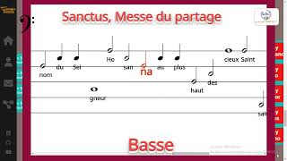 Sanctus Messe du partage  AELF  Pascal amp Etienne BAYARD  Basse [upl. by Aicek]