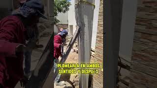 Instalación de Murete Doble para Medidor de Luz a 170m Altura Perfecta para CFE 📏⚡Instalación [upl. by Emolas]