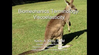 Biomechanics Terminology Viscoelasticity [upl. by Bendick]