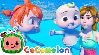 CoComelon Swimming Song  Sing Along ABC  CoComelon  Moonbug Literacy [upl. by Nocaed]