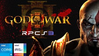 God of War III on Iris Xe Graphics  i5 1235U  16GB RAM  RPCS3 Emulator Performance Test [upl. by Ardnaxila355]