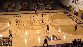 Wauconda High School vs Wilmot High School Mens Varsity Basketball [upl. by Annahavas]