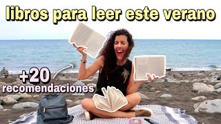 más de 20 libros para leer en verano 📚🌞🌴 recomendaciones de libros veraniegos [upl. by Notsrik569]