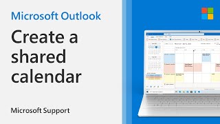 How to create a shared calendar in Outlook  Microsoft [upl. by Rainer]