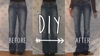 DIY  da JEANS LARGHI a JEANS A ZAMPA [upl. by Caylor384]