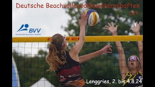 Stream 4  SO  U17 Deutsche Beachvolleyball Meisterschaft Lenggries  Sonntag [upl. by Nirrep]