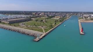 Downtown Kenosha Wisconsin Beachfront [upl. by Fredi]