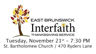 East Brunswick Interfaith Thanksgiving Service 2023 [upl. by Binah683]