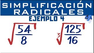 Simplificación de expresiones con radicales  Ejemplo 4 [upl. by Hgieliak]