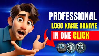 PROFESSIONAL LOGO KAISE BANAYE SIRF EK CLICK MEIN 😱professional logo logokaisebanaye manojdey [upl. by Zingale428]